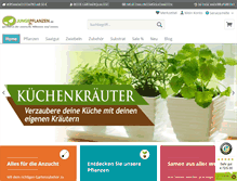 Tablet Screenshot of jungepflanzen.de